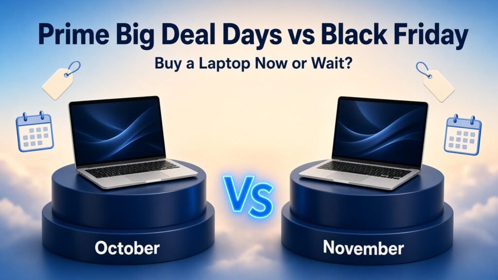 Prime Big Deal Days vs Black Friday laptop deals comparison, October versus November