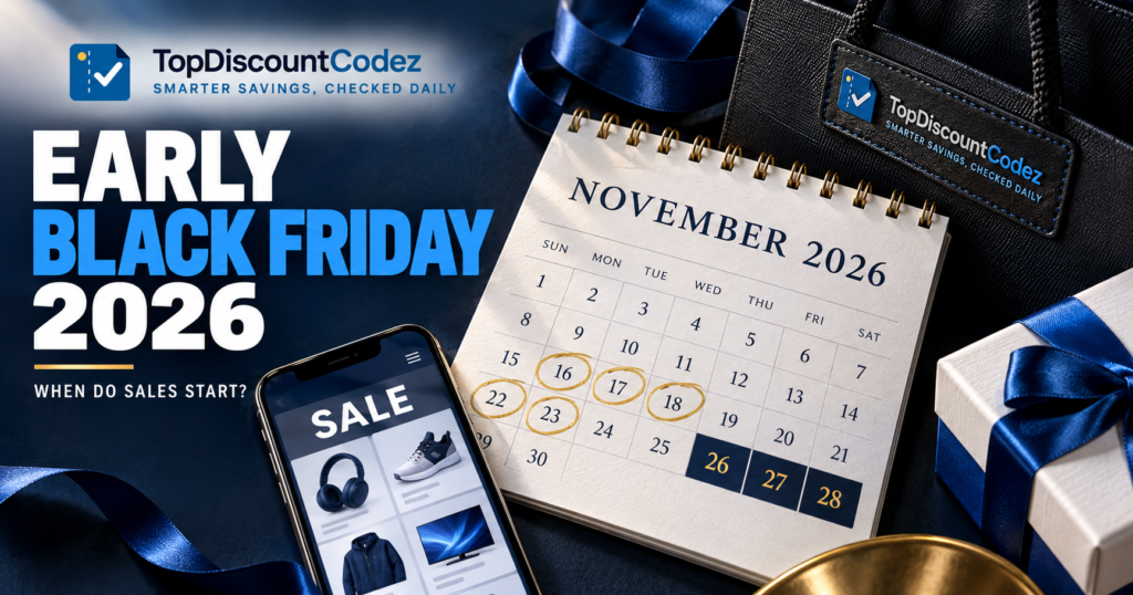 Early Black Friday 2026 shopping planner with TDC