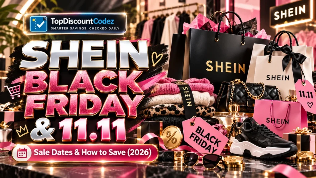 SHEIN Black Friday and 11.11 2026 sale guide by TopDiscountCodez