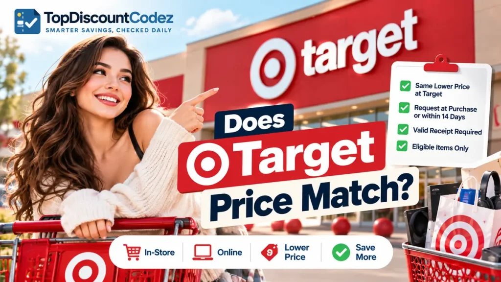 Receipt and phone showing a lower price, illustrating Target's 14-day price match